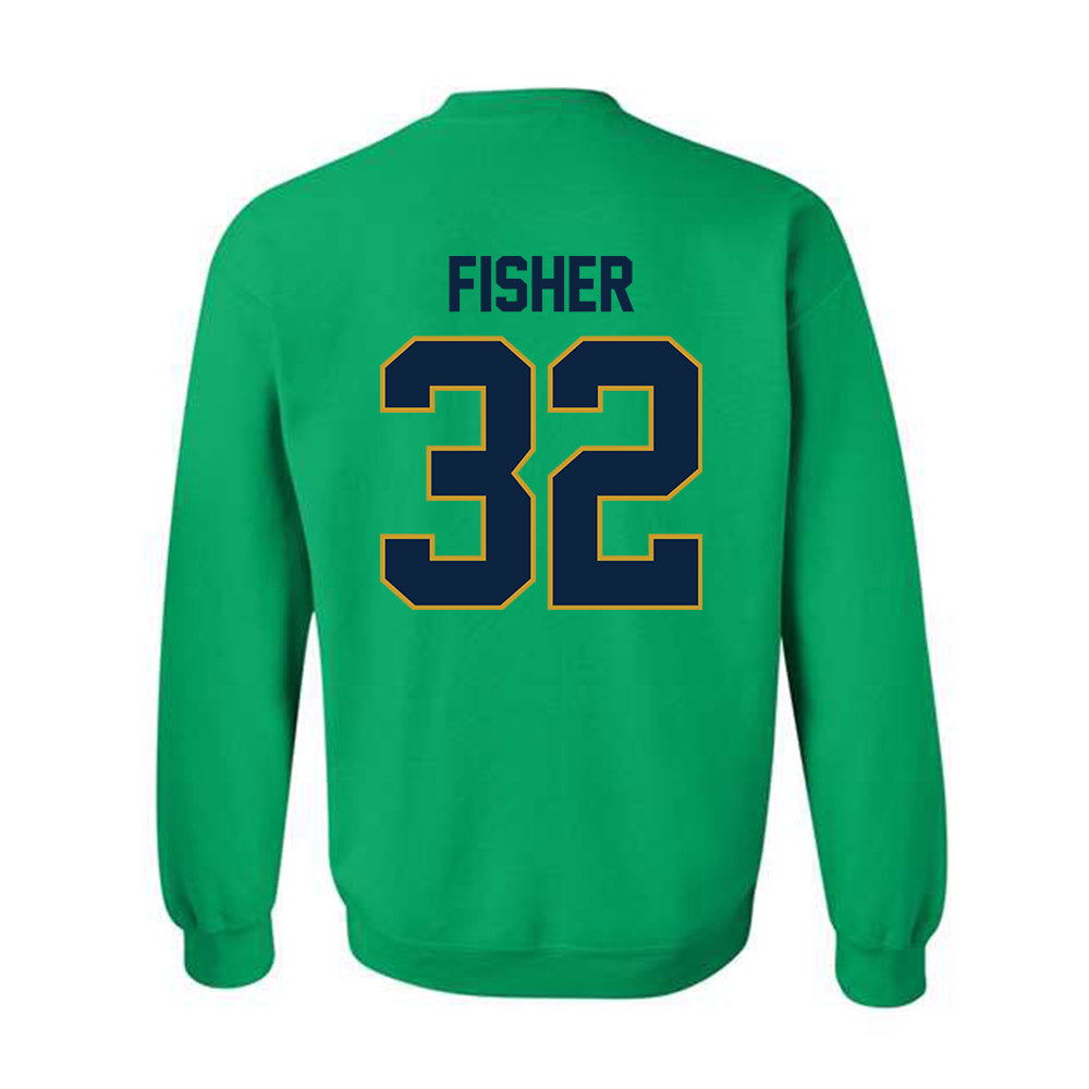 Notre Dame - NCAA Football : Justin Fisher - Classic Shersey Crewneck Sweatshirt-1