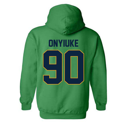 Notre Dame - NCAA Football : Kobi Onyiuke - Classic Shersey Hooded Sweatshirt-1