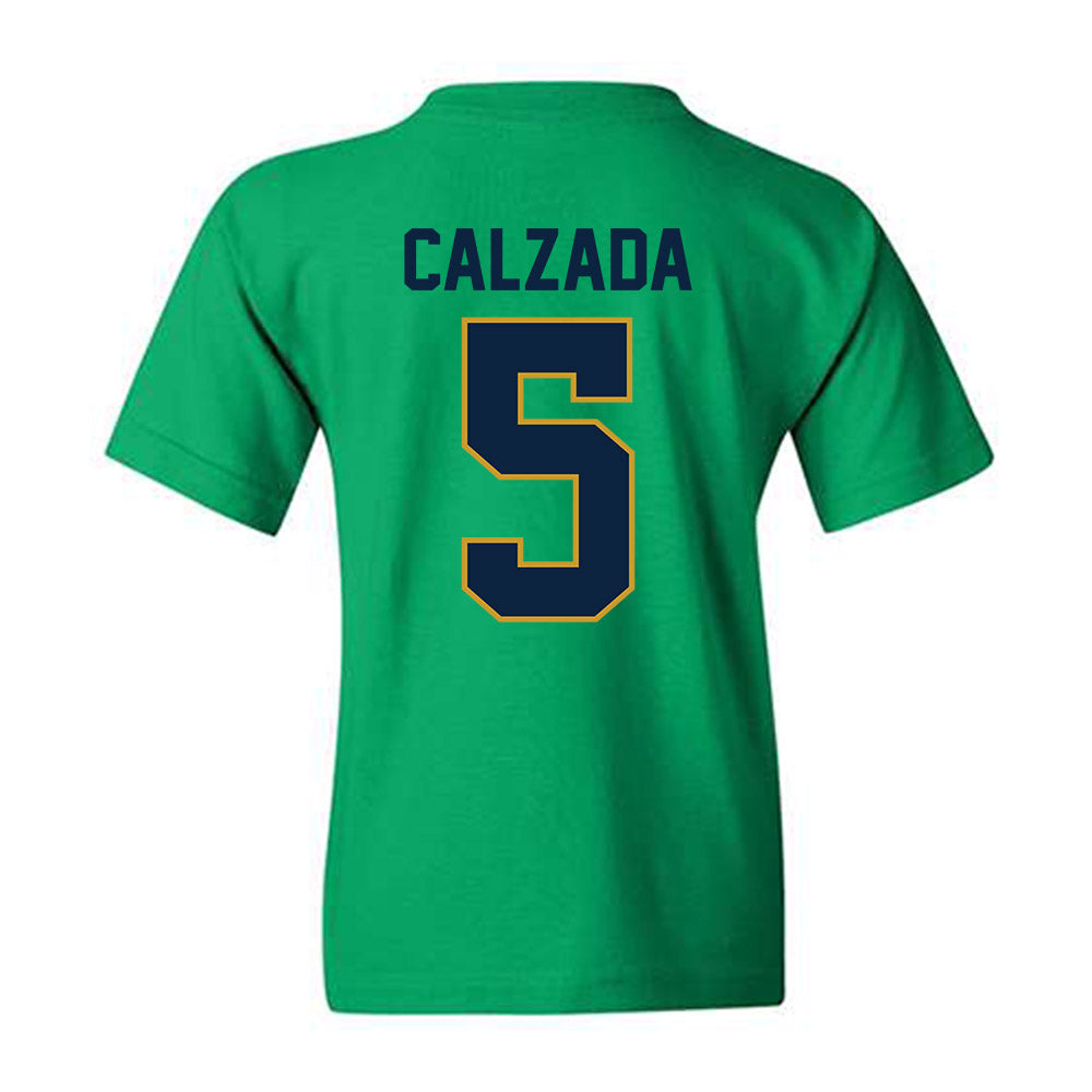 Notre Dame - NCAA Women's Soccer : Carolyn Calzada - Classic Shersey Youth T-Shirt-1