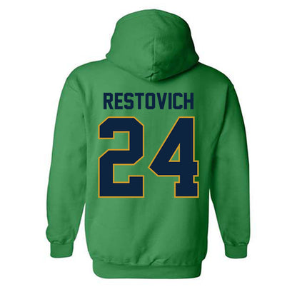 Notre Dame - NCAA Women's Soccer : Grace Restovich - Classic Shersey Hooded Sweatshirt