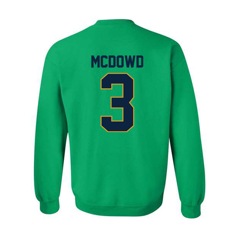 Notre Dame - NCAA Men's Soccer : Sean McDowd - Classic Shersey Crewneck Sweatshirt-1