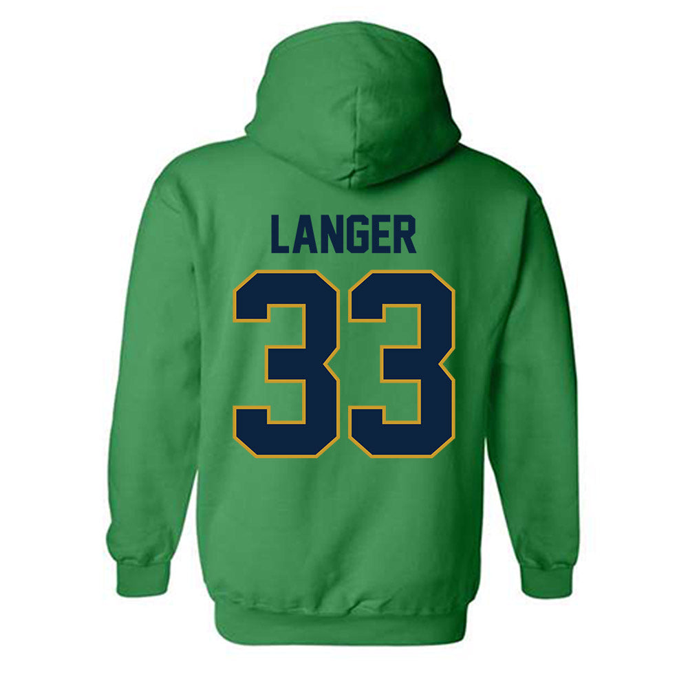 Notre Dame - NCAA Women's Volleyball : Grace Langer - Classic Shersey Hooded Sweatshirt