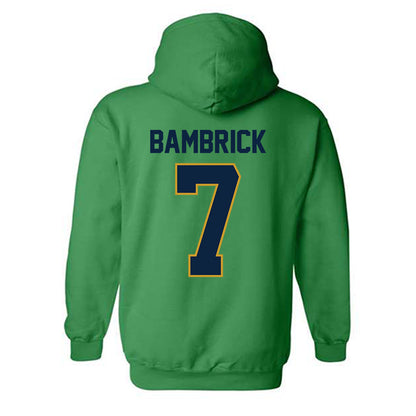 Notre Dame - NCAA Men's Lacrosse : Joey Bambrick - Classic Shersey Hooded Sweatshirt-1