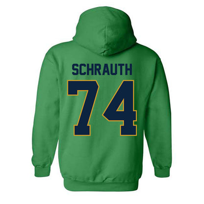 Notre Dame - NCAA Football : Billy Schrauth - Classic Shersey Hooded Sweatshirt-1