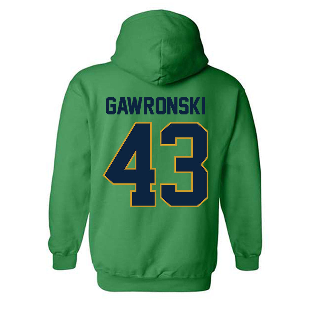 Notre Dame - NCAA Women's Lacrosse : Avery Gawronski - Classic Shersey Hooded Sweatshirt-1