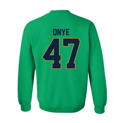 Notre Dame - NCAA Football : Jason Onye - Classic Shersey Crewneck Sweatshirt-1