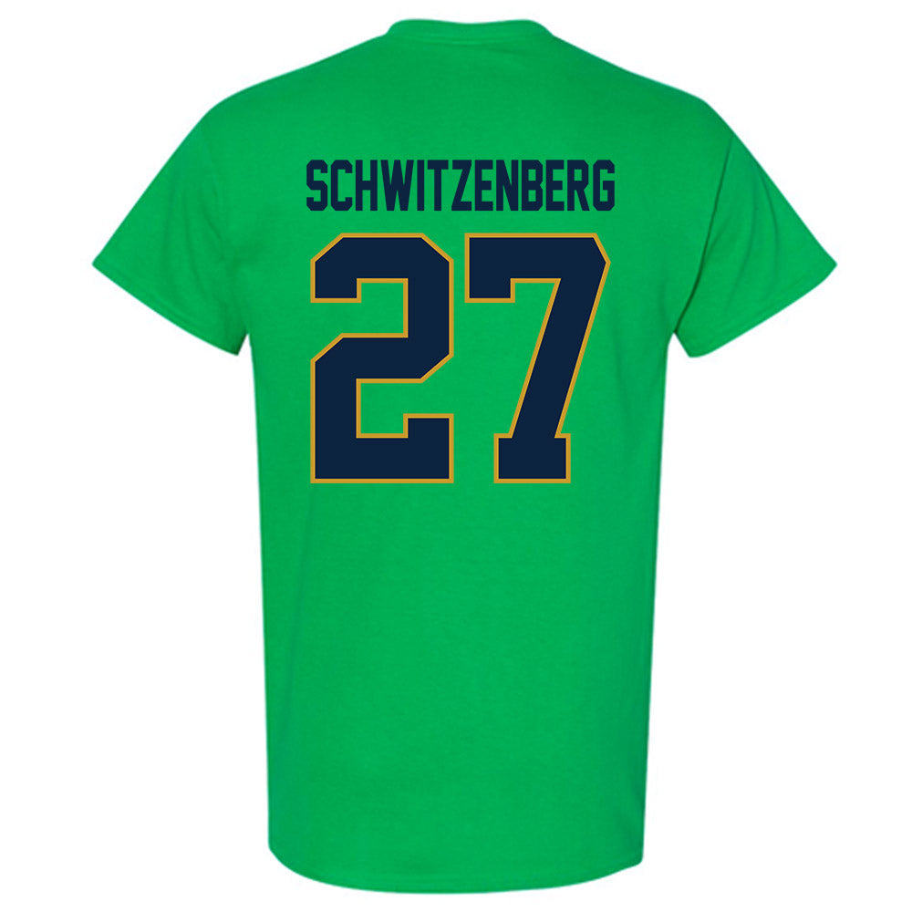 Notre Dame - NCAA Men's Lacrosse : Nate Schwitzenberg - Classic Shersey T-Shirt-1
