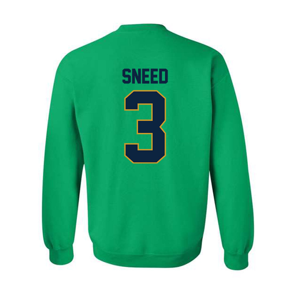Notre Dame - NCAA Football : Jaylen Sneed - Classic Shersey Crewneck Sweatshirt-1