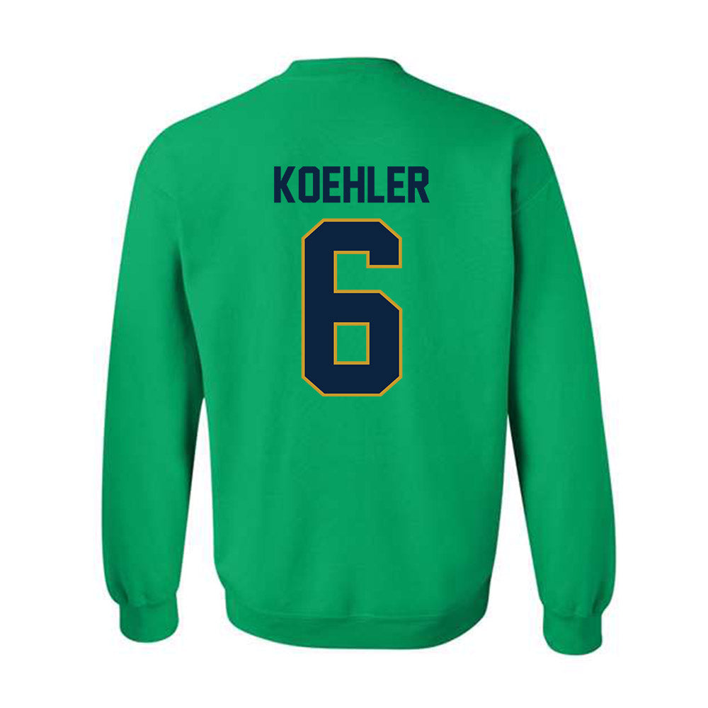 Notre Dame - NCAA Men's Basketball : Brady Koehler - Classic Shersey Crewneck Sweatshirt-1