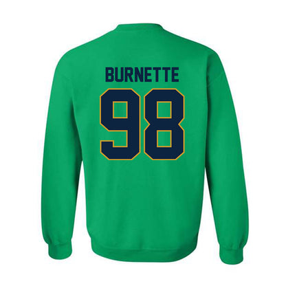 Notre Dame - NCAA Football : Noah Burnette - Classic Shersey Crewneck Sweatshirt-1