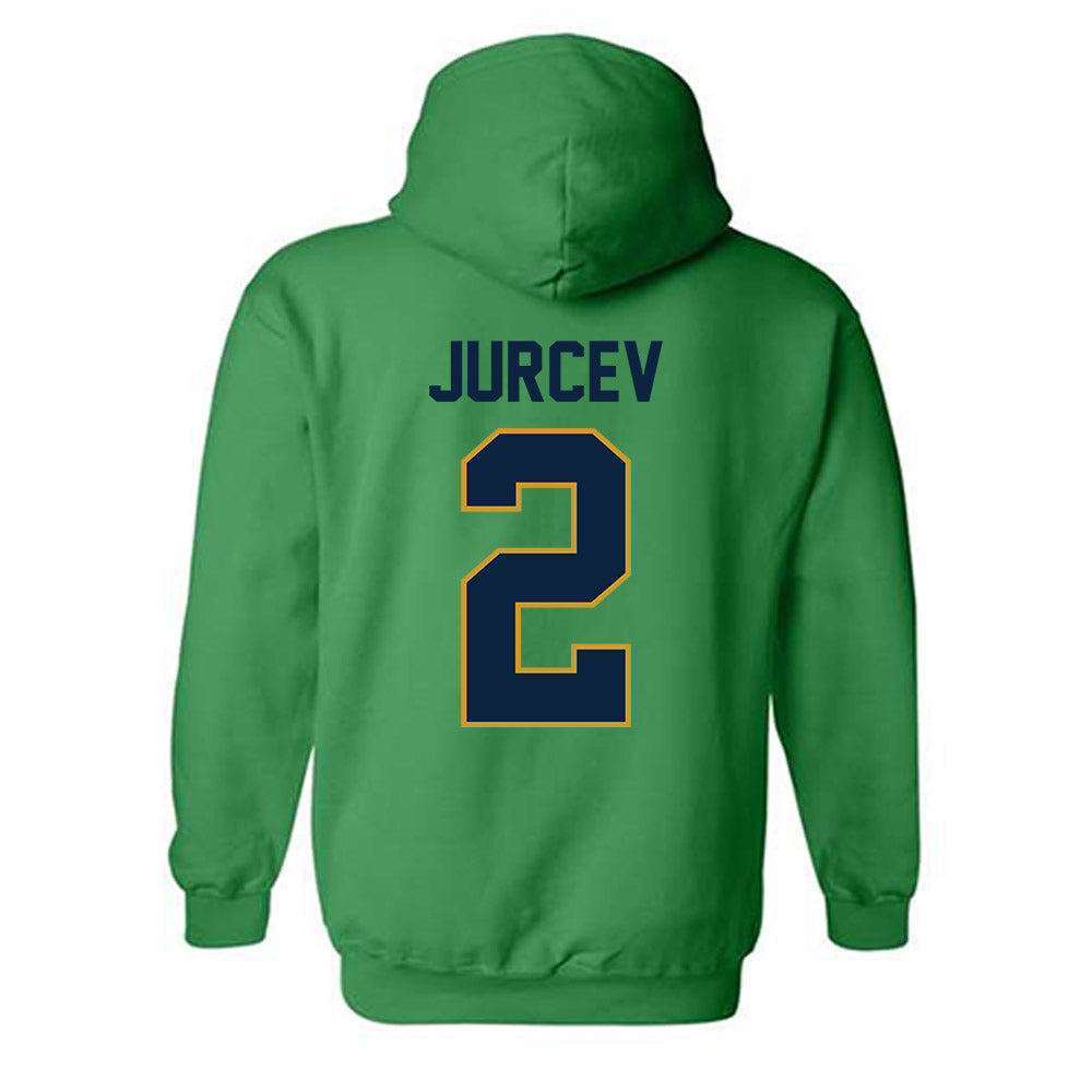 Notre Dame - NCAA Men's Ice Hockey : Jimmy Jurcev - Classic Shersey Hooded Sweatshirt