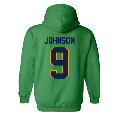 Notre Dame - NCAA Football : Brauntae Johnson - Classic Shersey Hooded Sweatshirt-1