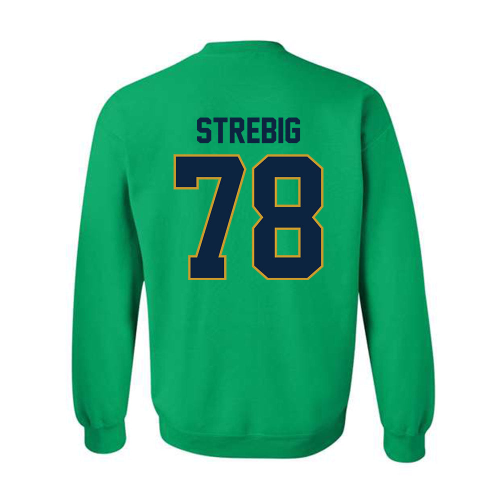 Notre Dame - NCAA Football : Owen Strebig - Classic Shersey Crewneck Sweatshirt-1