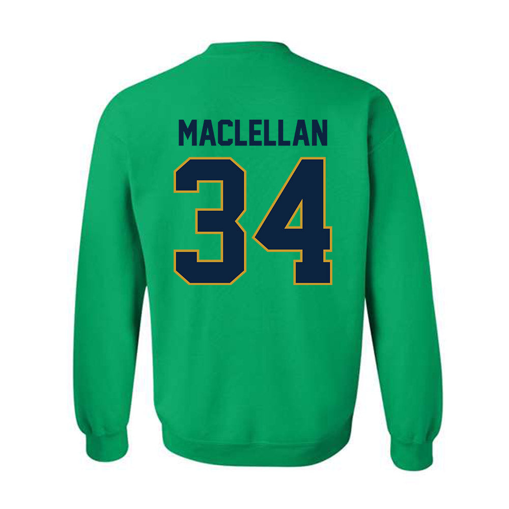 Notre Dame - NCAA Men's Basketball : Matthew MacLellan - Classic Shersey Crewneck Sweatshirt-1