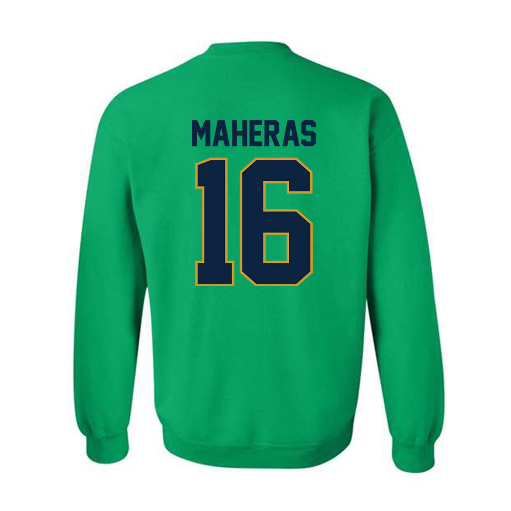 Notre Dame - NCAA Men's Lacrosse : Will Maheras - Classic Shersey Crewneck Sweatshirt-1