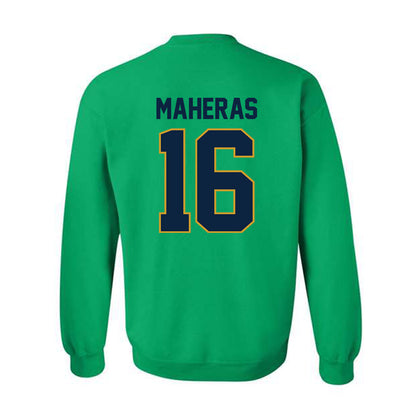 Notre Dame - NCAA Men's Lacrosse : Will Maheras - Classic Shersey Crewneck Sweatshirt-1