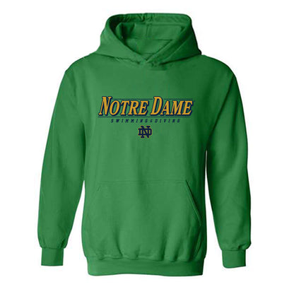 Notre Dame - NCAA Men's Swimming & Diving : Jackson Armour - Classic Shersey Hooded Sweatshirt-0