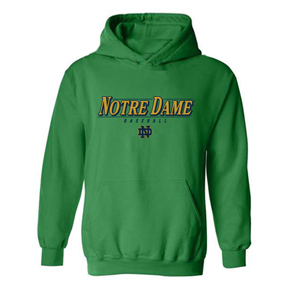 Notre Dame - NCAA Baseball : Justin Mayes - Classic Shersey Hooded Sweatshirt-0