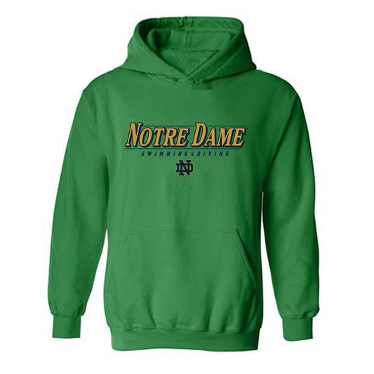 Notre Dame - NCAA Men's Swimming & Diving : James Edge - Classic Shersey Hooded Sweatshirt