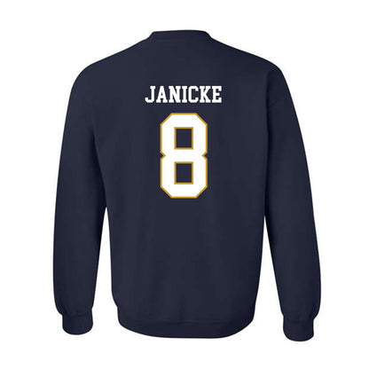 Notre Dame - NCAA Men's Ice Hockey : Justin Janicke - Classic Fashion Shersey Crewneck Sweatshirt