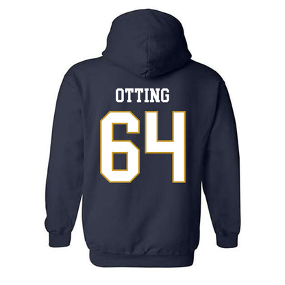 Notre Dame - NCAA Football : Joe Otting - Classic Fashion Shersey Hooded Sweatshirt-1