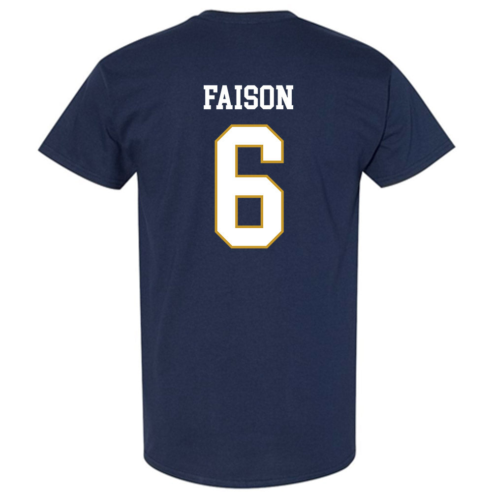 Notre Dame - NCAA Football : Jordan Faison - Classic Fashion Shersey T-Shirt-1