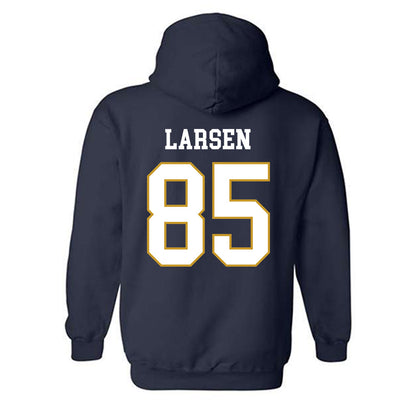 Notre Dame - NCAA Football : Jack Larsen - Classic Fashion Shersey Hooded Sweatshirt-1