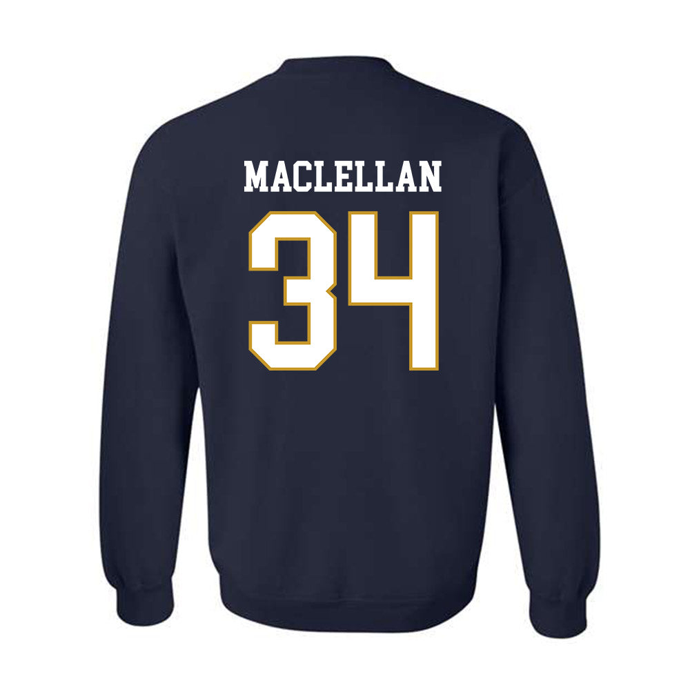 Notre Dame - NCAA Men's Basketball : Matthew MacLellan - Classic Fashion Shersey Crewneck Sweatshirt-1