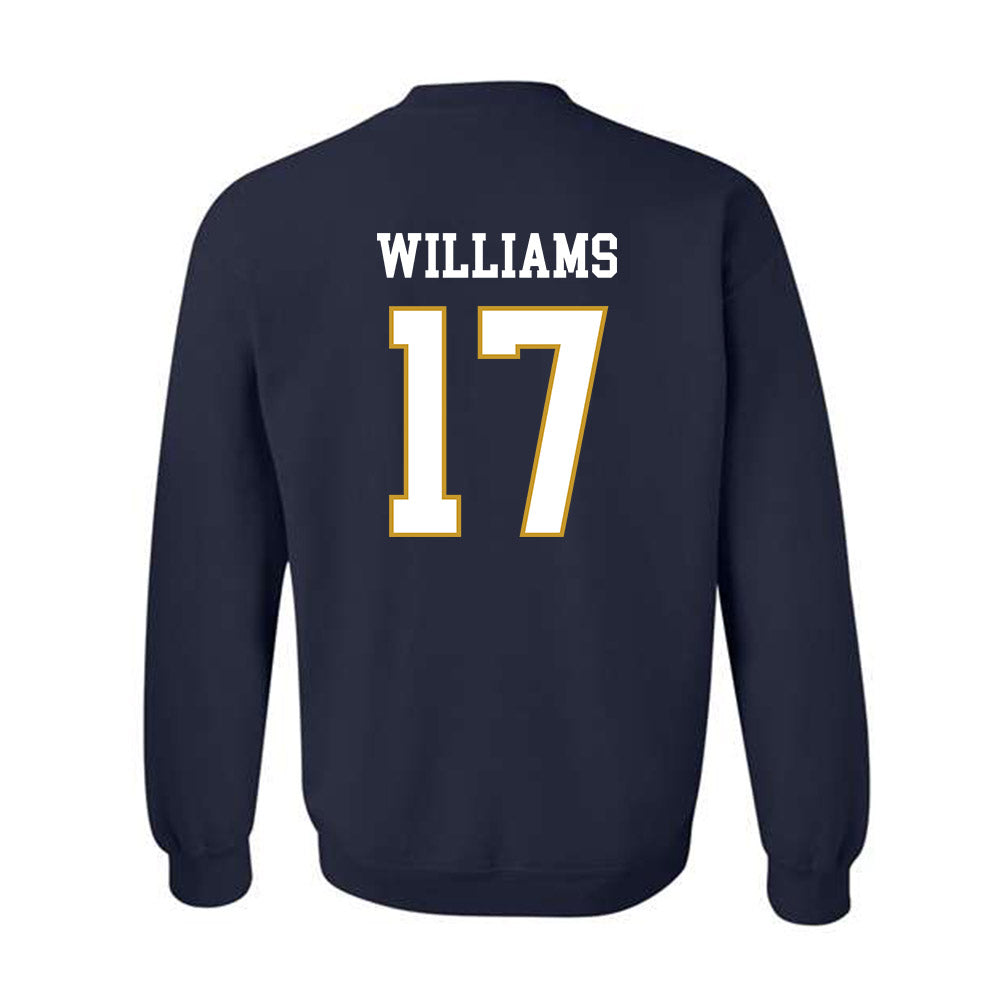 Notre Dame - NCAA Football : Cam Williams - Classic Fashion Shersey Crewneck Sweatshirt-1