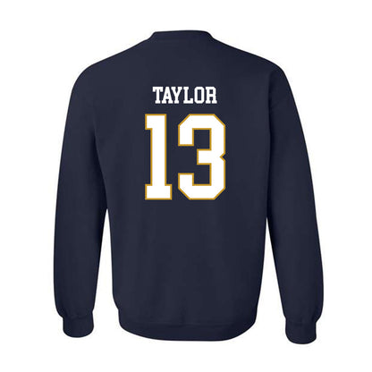 Notre Dame - NCAA Men's Lacrosse : Jake Taylor - Classic Fashion Shersey Crewneck Sweatshirt-1