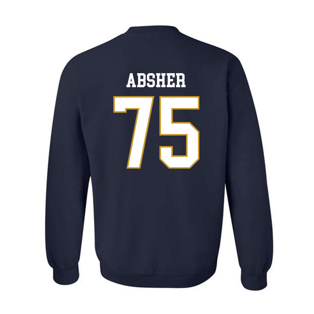 Notre Dame - NCAA Football : Sullivan Absher - Classic Fashion Shersey Crewneck Sweatshirt-1
