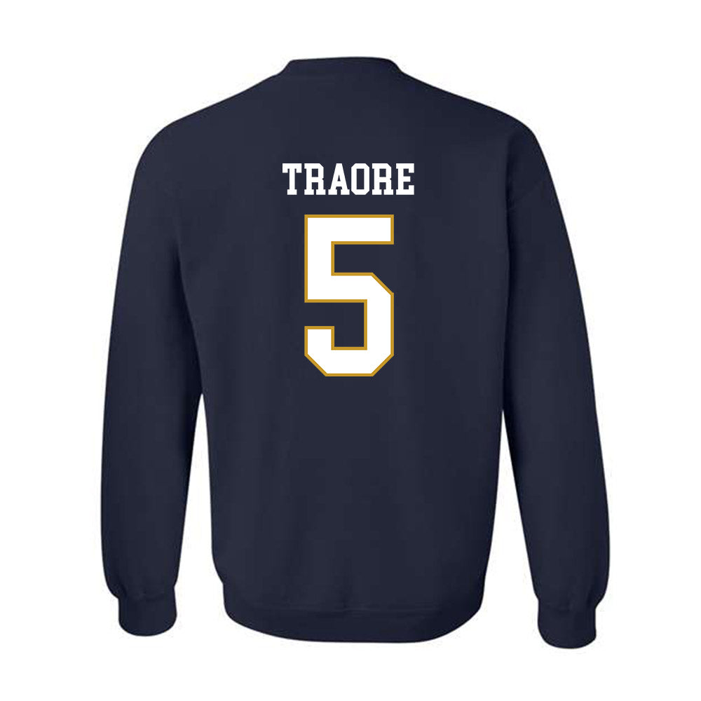 Notre Dame - NCAA Football : Boubacar Traore - Classic Fashion Shersey Crewneck Sweatshirt-1