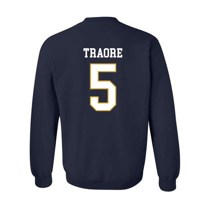 Notre Dame - NCAA Football : Boubacar Traore - Classic Fashion Shersey Crewneck Sweatshirt-1