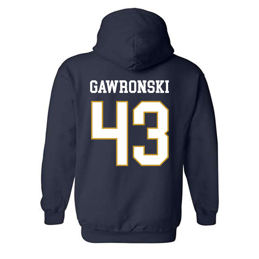 Notre Dame - NCAA Women's Lacrosse : Avery Gawronski - Classic Fashion Shersey Hooded Sweatshirt-1