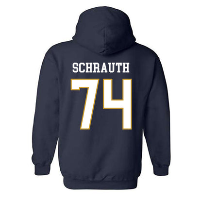 Notre Dame - NCAA Football : Billy Schrauth - Classic Fashion Shersey Hooded Sweatshirt-1