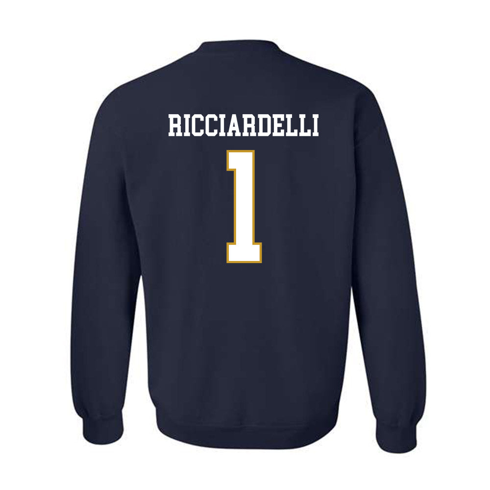 Notre Dame - NCAA Men's Lacrosse : Thomas Ricciardelli - Classic Fashion Shersey Crewneck Sweatshirt-1