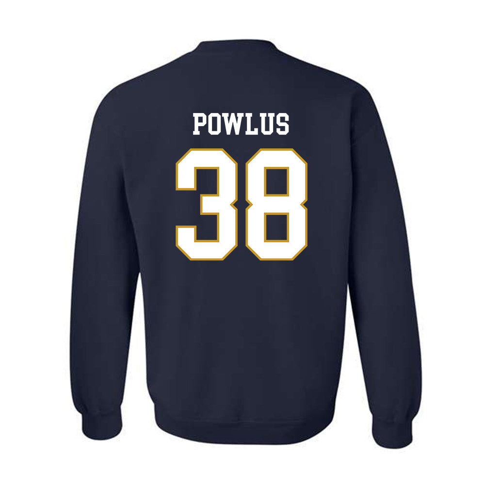 Notre Dame - NCAA Football : Tommy Powlus - Classic Fashion Shersey Crewneck Sweatshirt-1