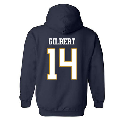 Notre Dame - NCAA Football : Micah Gilbert - Classic Fashion Shersey Hooded Sweatshirt-1