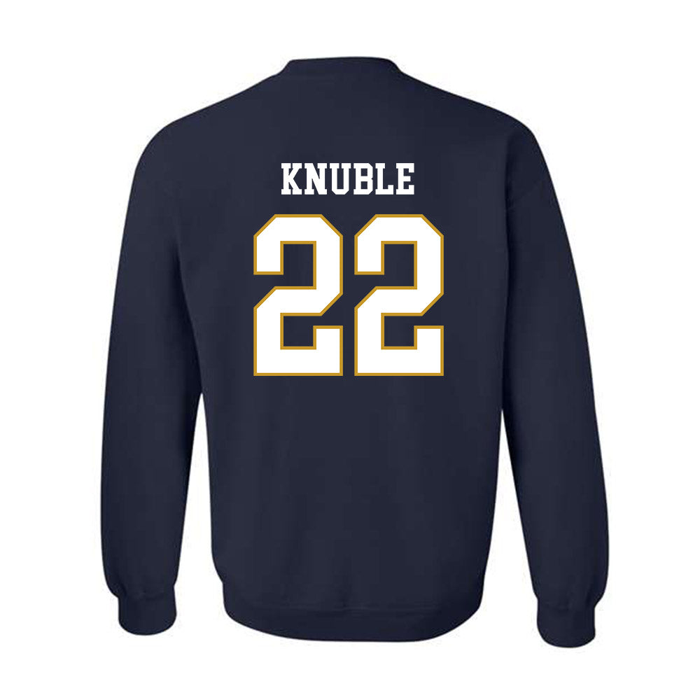 Notre Dame - NCAA Men's Ice Hockey : Cole Knuble - Classic Fashion Shersey Crewneck Sweatshirt