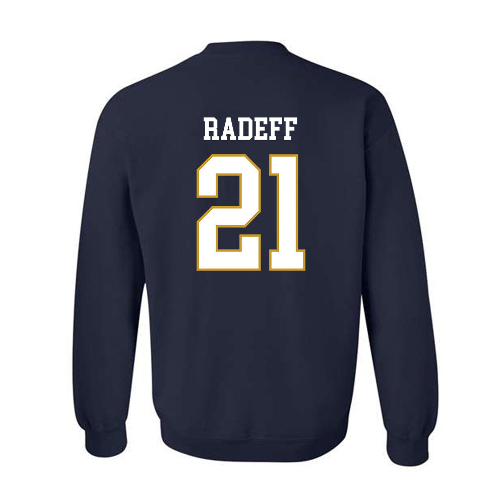 Notre Dame - NCAA Women's Volleyball : Mia Radeff - Classic Fashion Shersey Crewneck Sweatshirt-1