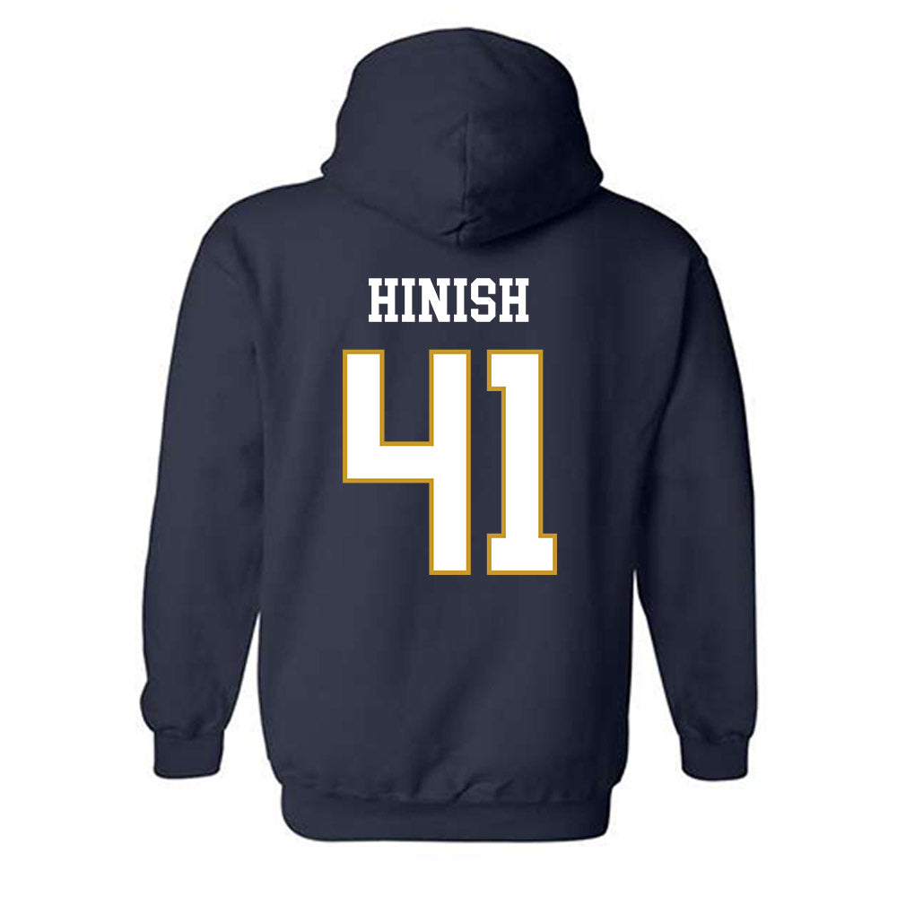 Notre Dame - NCAA Football : Donovan Hinish - Classic Fashion Shersey Hooded Sweatshirt-1