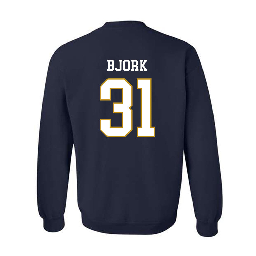 Notre Dame - NCAA Women's Volleyball : Anna Bjork - Classic Fashion Shersey Crewneck Sweatshirt