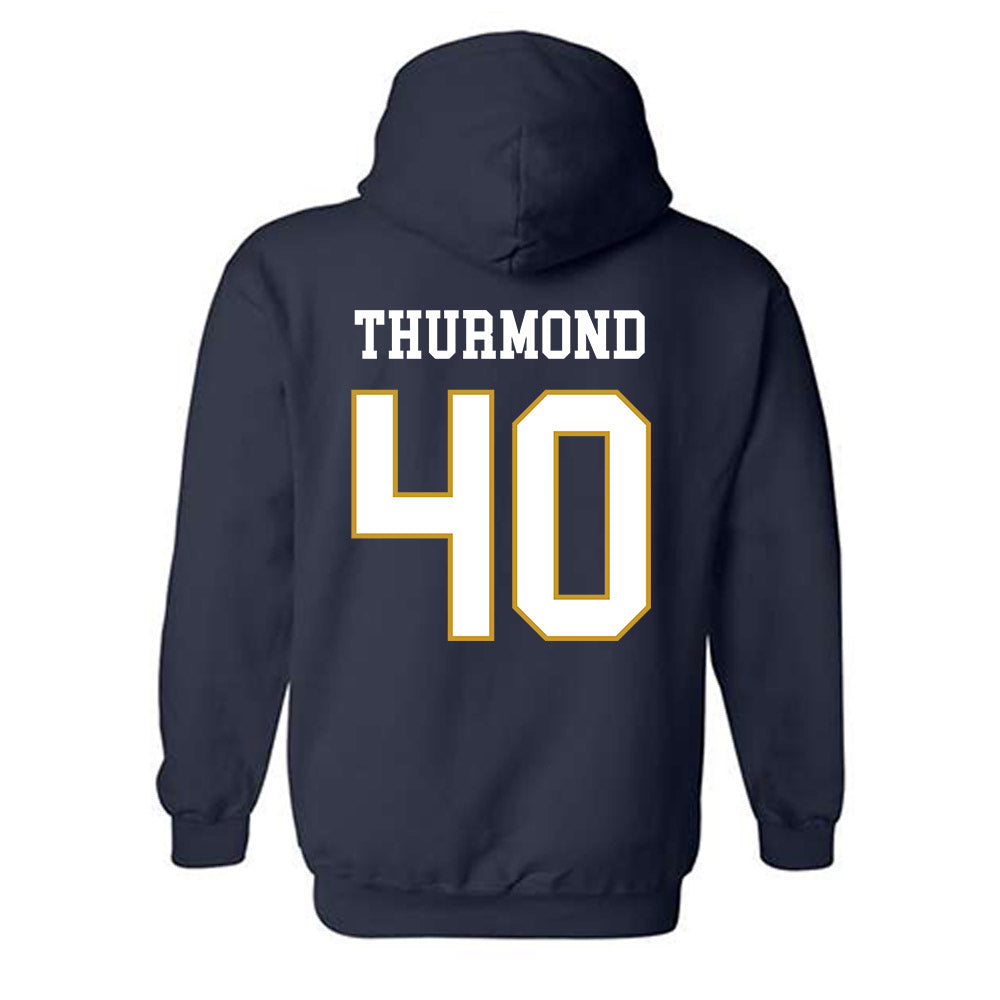 Notre Dame - NCAA Baseball : Eli Thurmond - Classic Fashion Shersey Hooded Sweatshirt-1