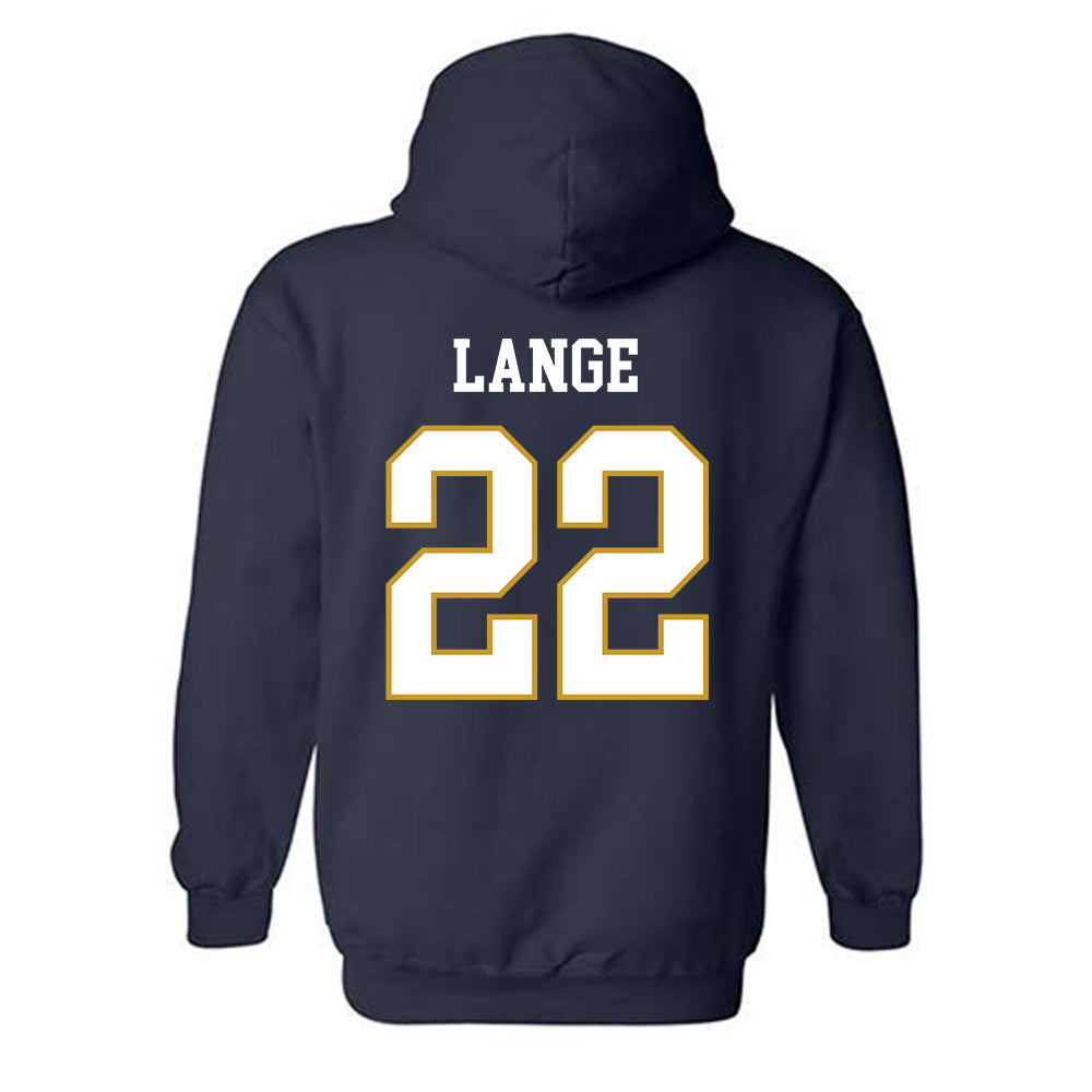 Notre Dame - NCAA Women's Volleyball : Ava Lange - Classic Fashion Shersey Hooded Sweatshirt-1