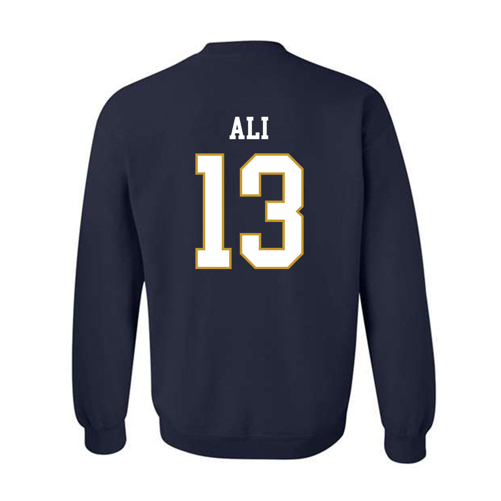 Notre Dame - NCAA Men's Ice Hockey : Brennan Ali - Classic Fashion Shersey Crewneck Sweatshirt-1