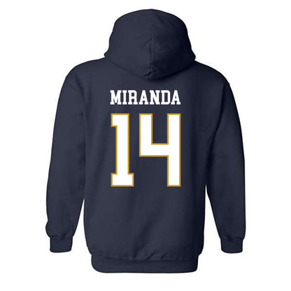 Notre Dame - NCAA Baseball : Shane Miranda - Classic Fashion Shersey Hooded Sweatshirt-1