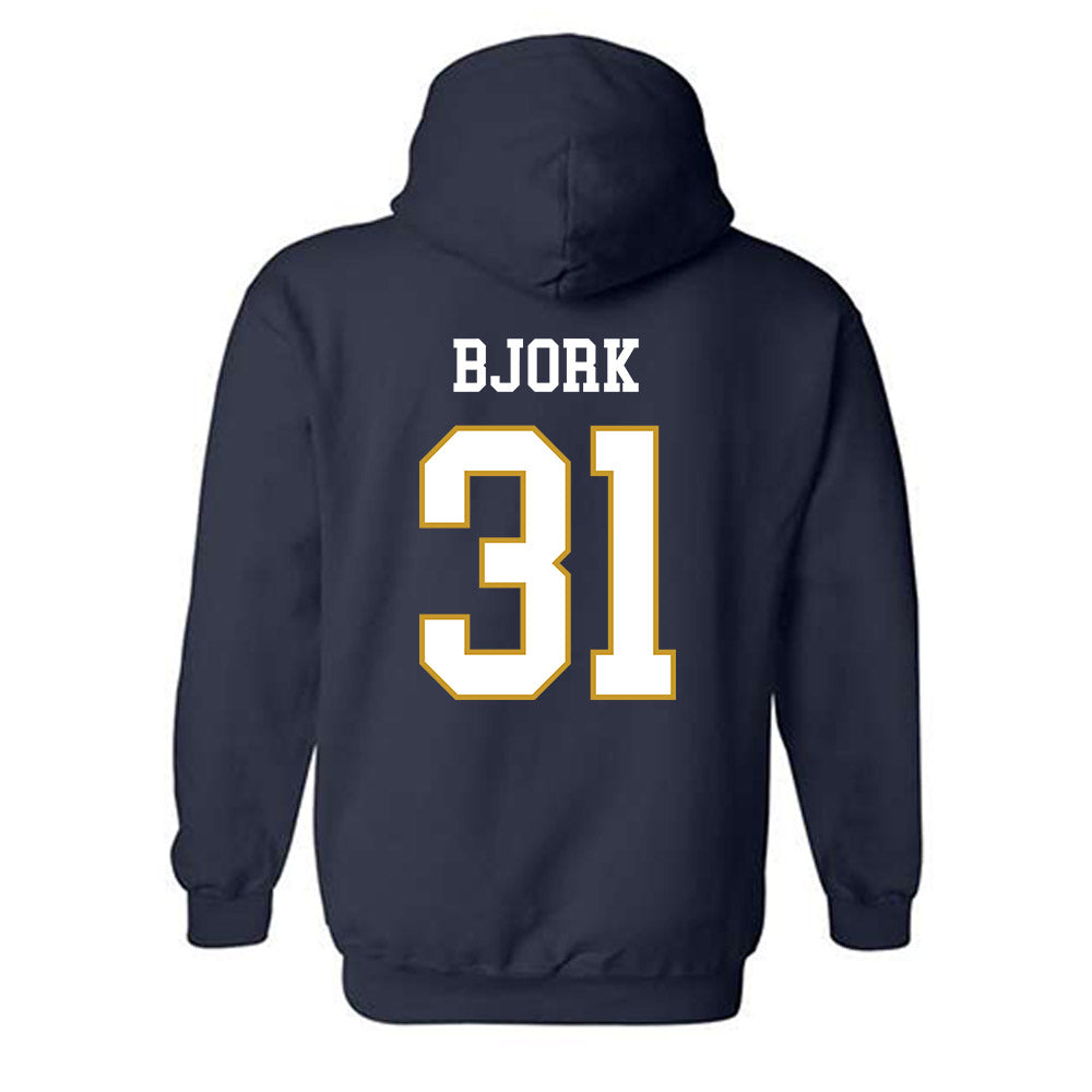 Notre Dame - NCAA Women's Volleyball : Anna Bjork - Classic Fashion Shersey Hooded Sweatshirt