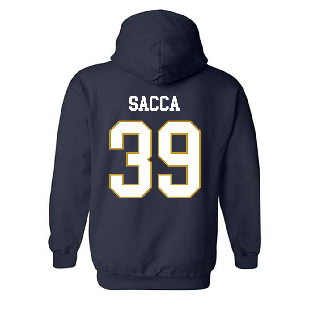 Notre Dame - NCAA Football : Anthony Sacca - Classic Fashion Shersey Hooded Sweatshirt-1