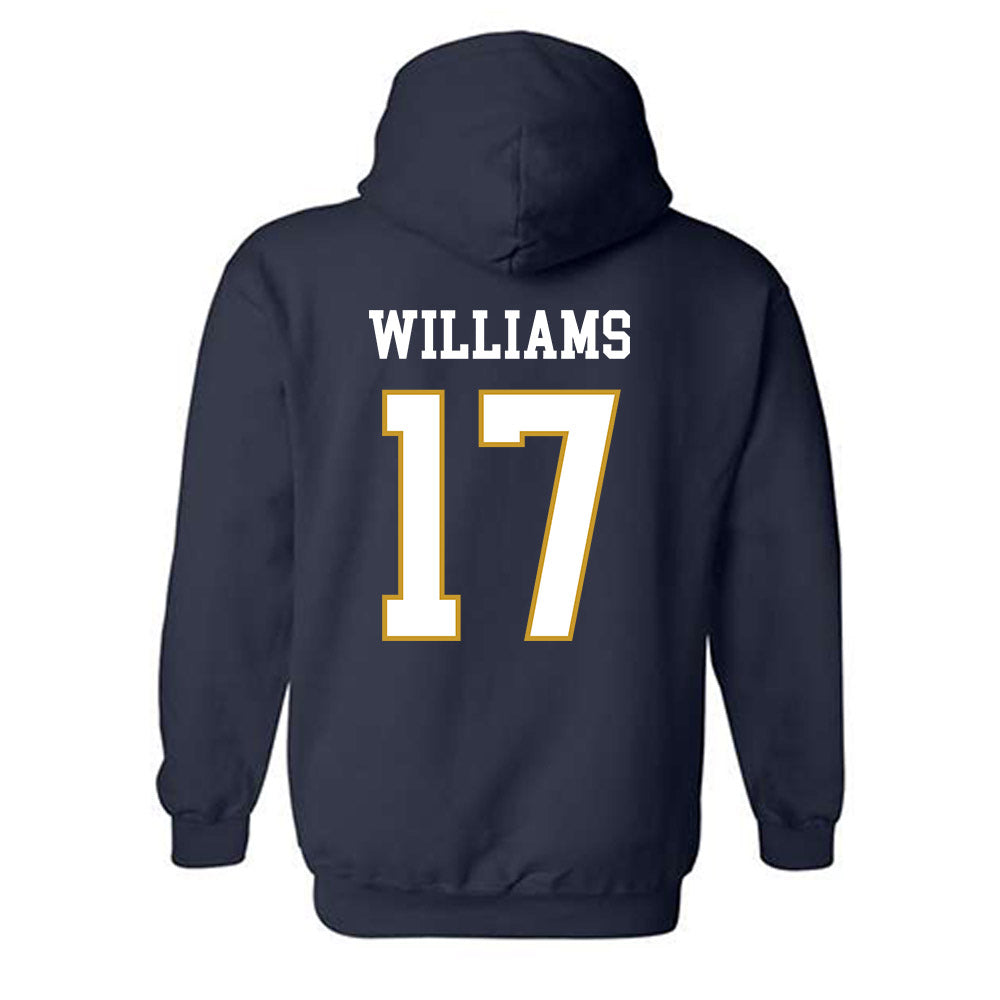 Notre Dame - NCAA Football : Cam Williams - Classic Fashion Shersey Hooded Sweatshirt-1