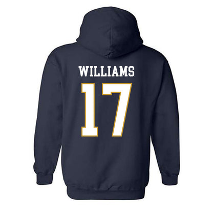 Notre Dame - NCAA Football : Cam Williams - Classic Fashion Shersey Hooded Sweatshirt-1